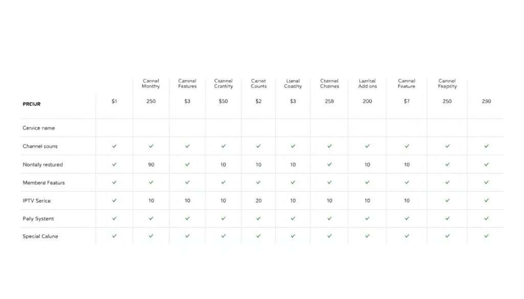 IPTV Pricing Comparison