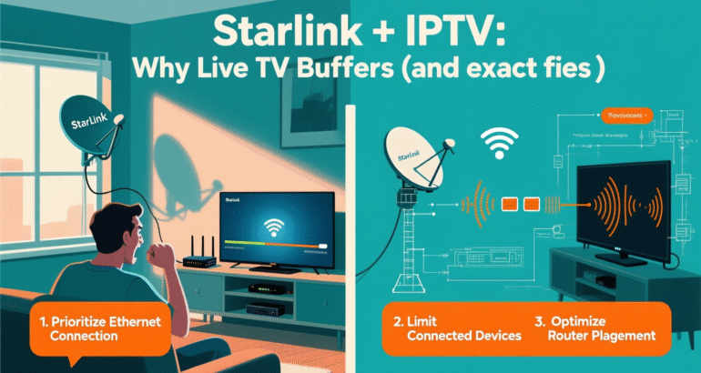 Starlink + IPTV: Why Live TV Buffers (and exact fixes)