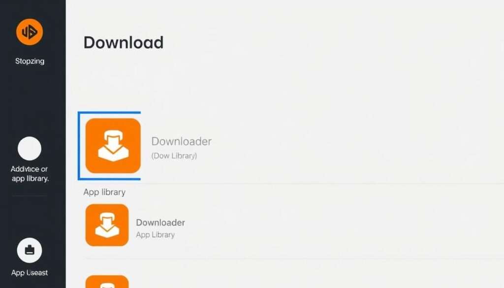 Downloader app on FireStick 2026 home screen