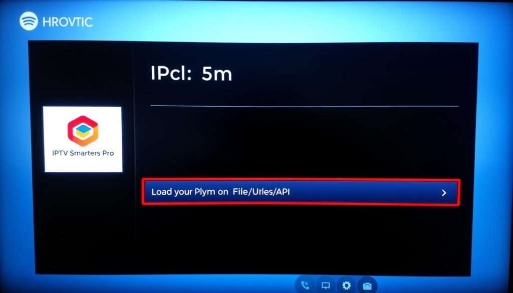 IPTV Smarters Pro home screen showing login options