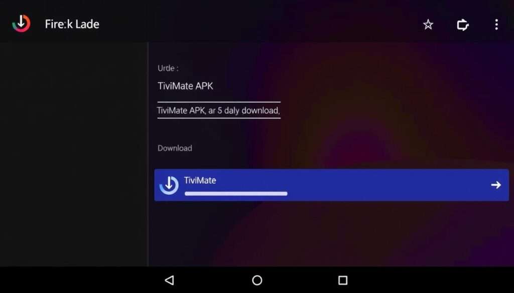 TiviMate Player APK download screen on FireStick 2026
