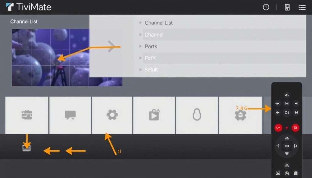 TiviMate Player interface navigation on FireStick 2026