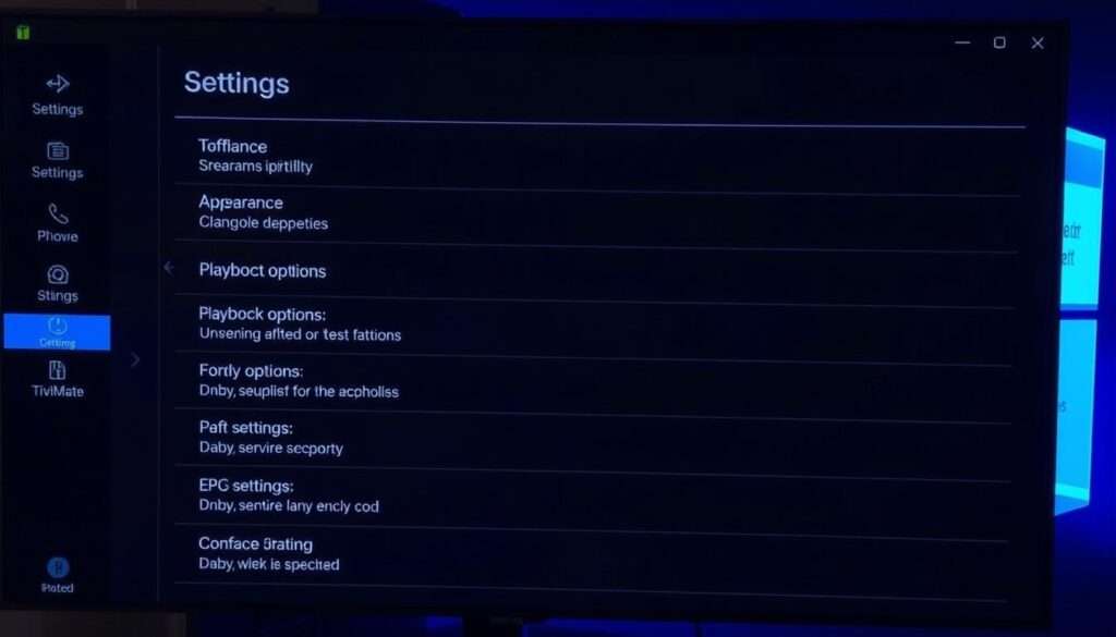 TiviMate Player settings and customization options