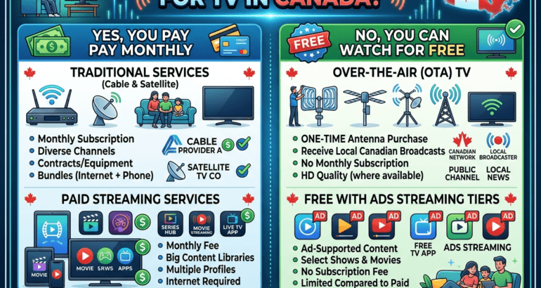 Do you Have to Pay Monthly for IPTV in Canada?